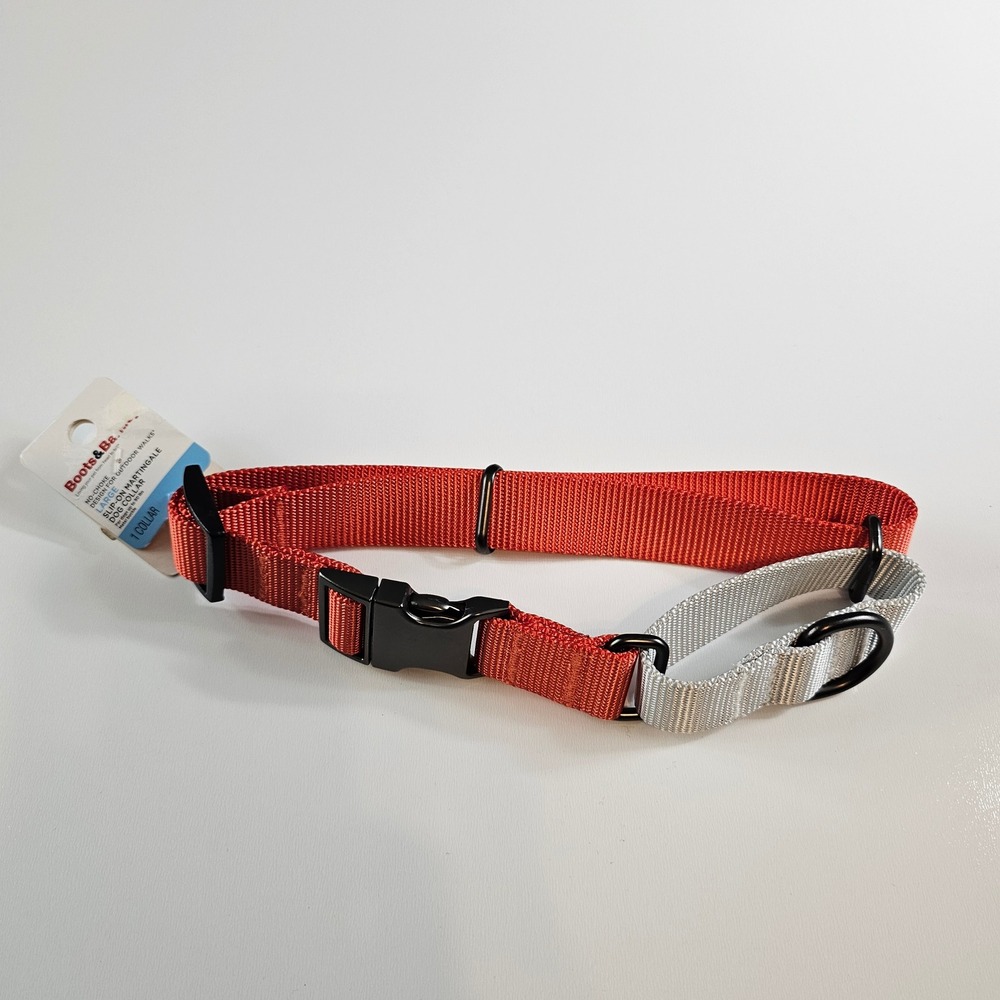 NEW Boots & Barkley Large Red Slip On Martingale Dog Collar No Choke Outdoor NWT